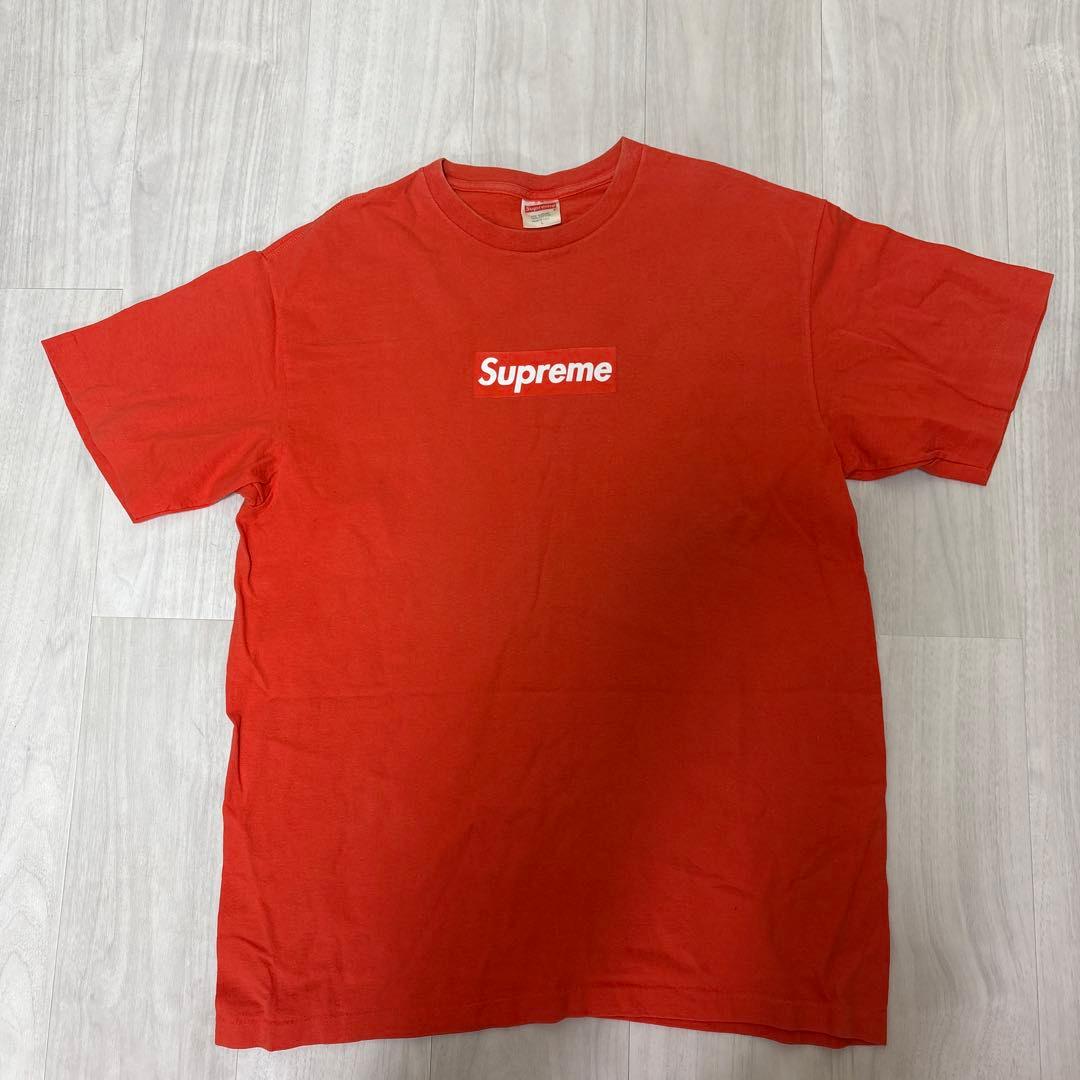 Supreme ボックスロゴ オレンジ Tシャツ Lサイズ