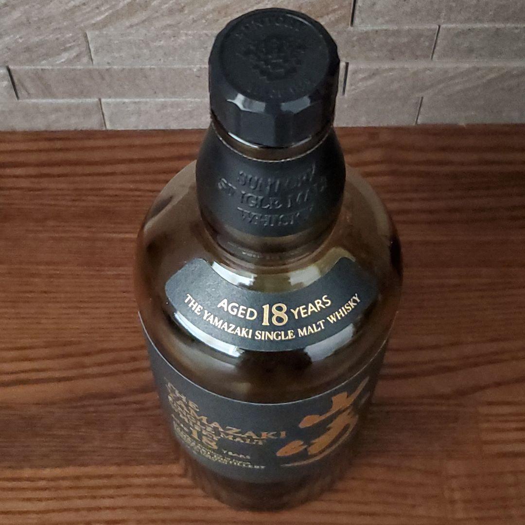 山崎 18年 700ml 空瓶 未洗浄 化粧箱付き