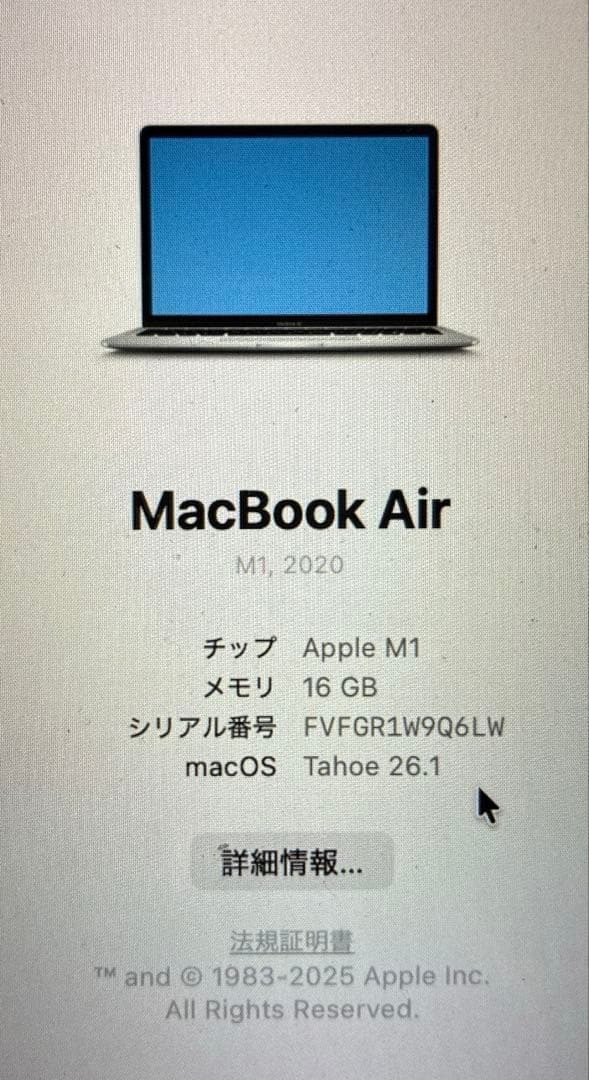 MacBook本体 MacBook Air (13-inch, 2020)