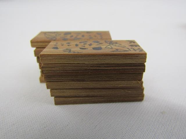 Y4-1203　◇茶道具 香道具 十種香札 ( 白竹製 ) 香用具◇