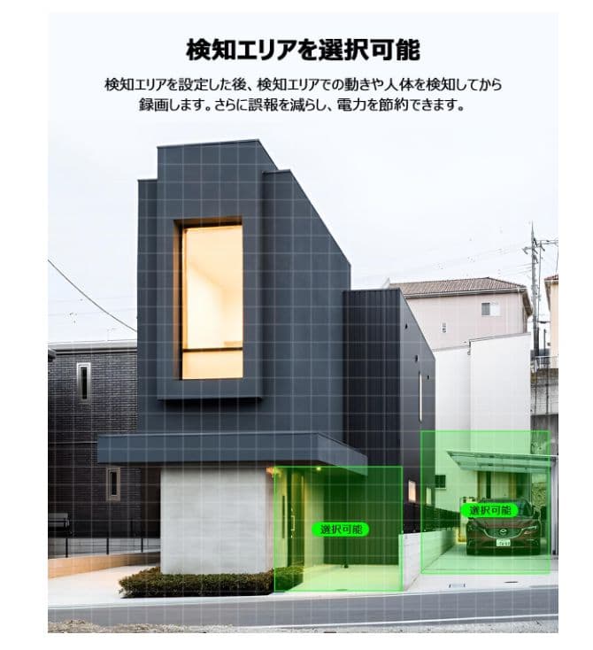 強化版400万画像・ソーラーパネル一体型・4台セット 屋外 電源不要 ワイヤレス