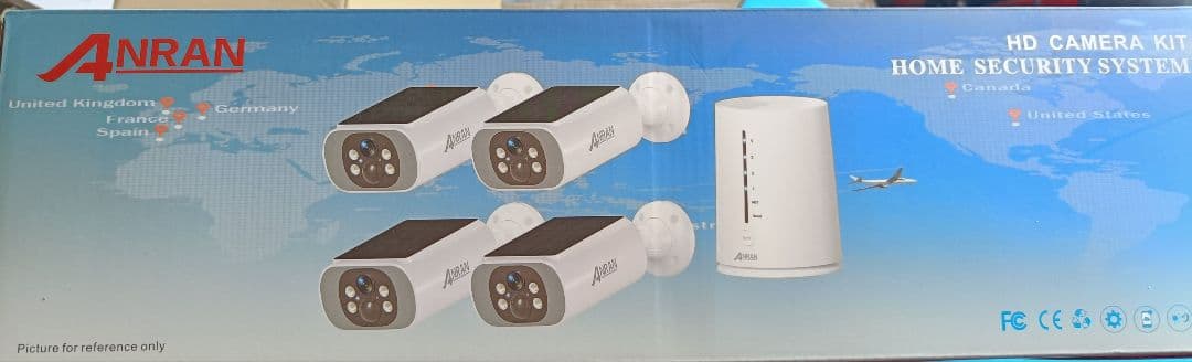 強化版400万画像・ソーラーパネル一体型・4台セット 屋外 電源不要 ワイヤレス