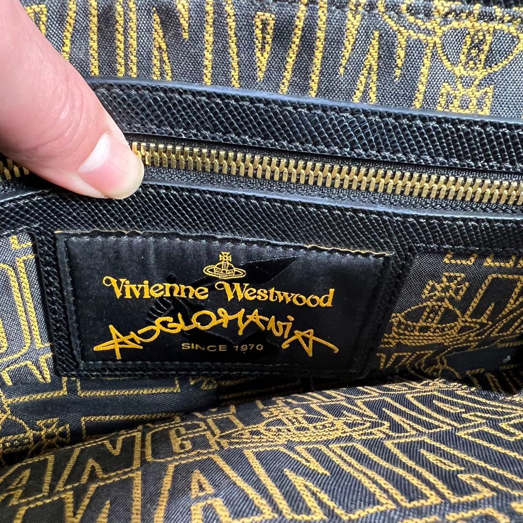 ヴィヴィアンウエストウッド アングロマニア チェーン ショルダーバッグ 黒