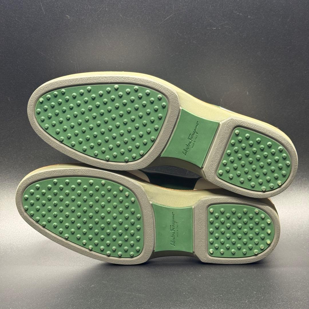 【未使用に近い】 Salvatore Ferragamo サドルシューズ 革靴