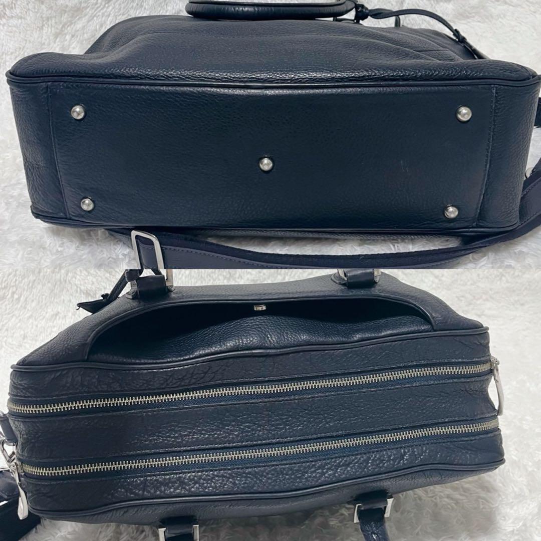 ペッレモルビダ メイデンボヤージュ 2室 2WAY ビジネスバッグ 紺A4