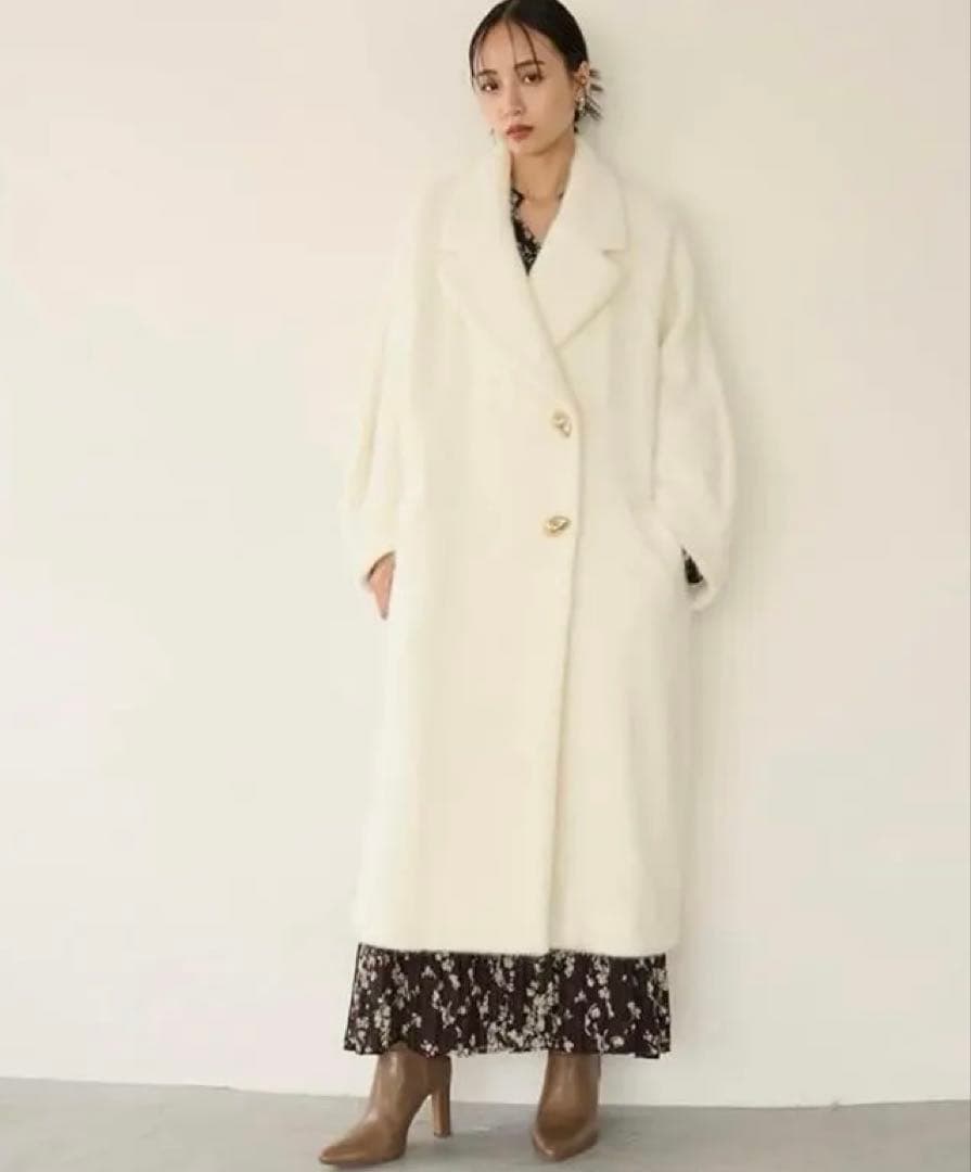 snidel シャギーロングコート