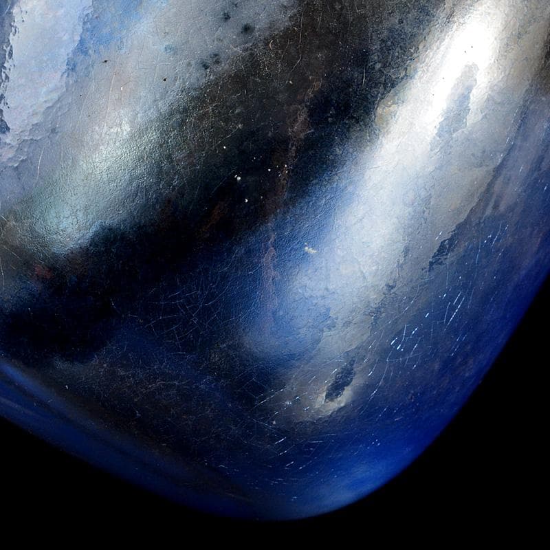 ガラス工芸　和周作　壷　花入　花瓶　共箱　C　5941