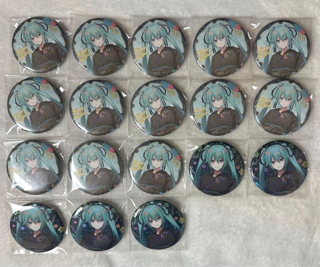 初音ミク 正月 NewYear 缶バッジ まとめ売り