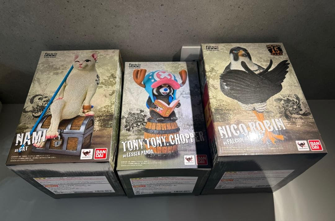 ワンピース LESSER PANDA Figuarts フィギュア完品3個セット