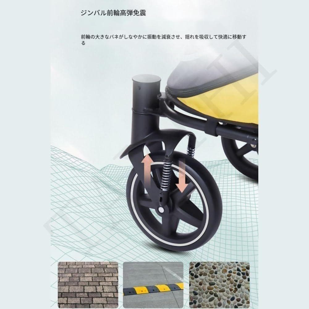 中型犬・大型犬・多頭飼い対応ペットベビーカー 耐荷重40kg ワンボタン