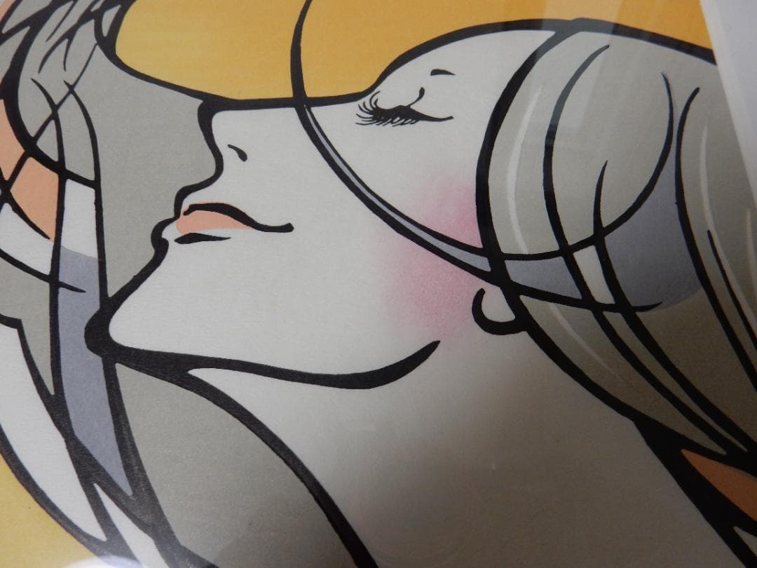 玄関先に春を！手刷り木版画 「IMAUKIYOE1」カンバラクニエ　限定300部