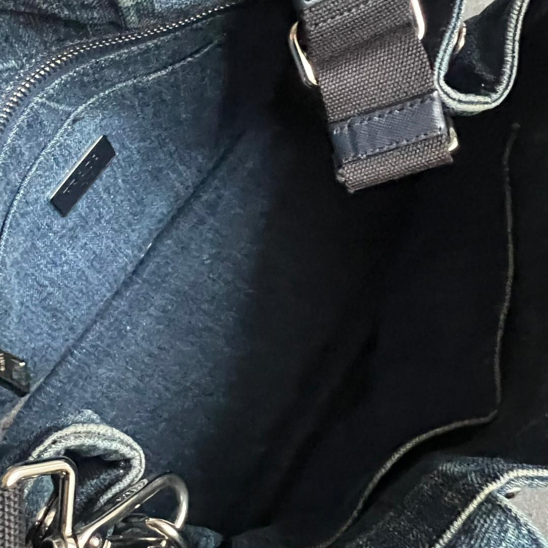 ⭐️PRADA⭐️プラダ カナパ 2way バッグ ビジュー スタッズ デニム