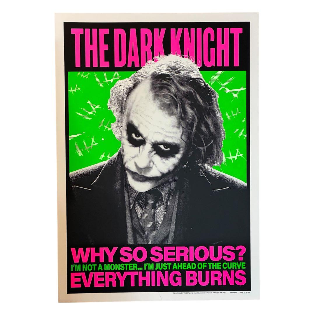THE DARK KNIGHT ジョーカー シルクスクリーン ポスター