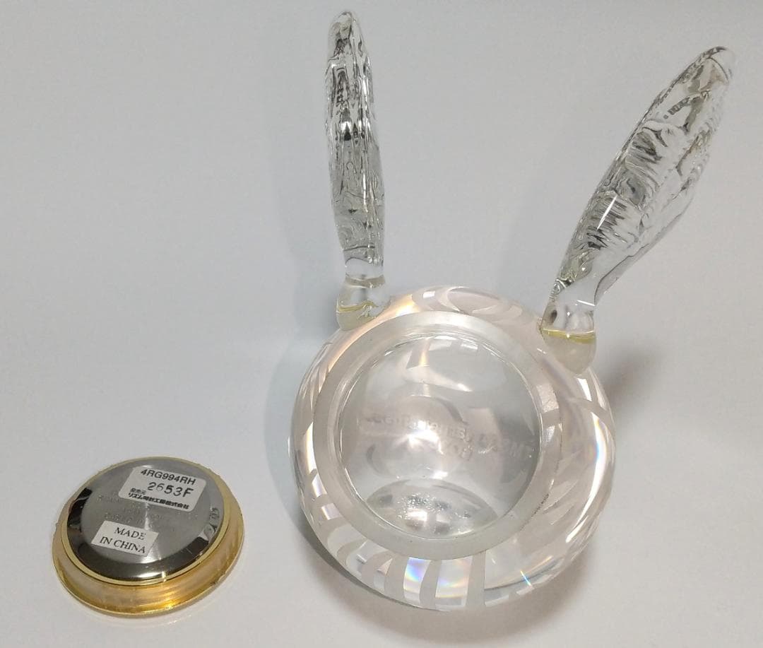 ハリーポッター スニッチ型置き時計 クリスタルガラス製