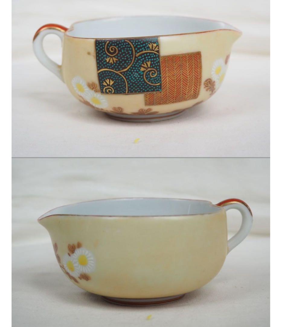 送料無料　大正～昭和初期　九谷焼　 茶器6点セット　煎茶道具