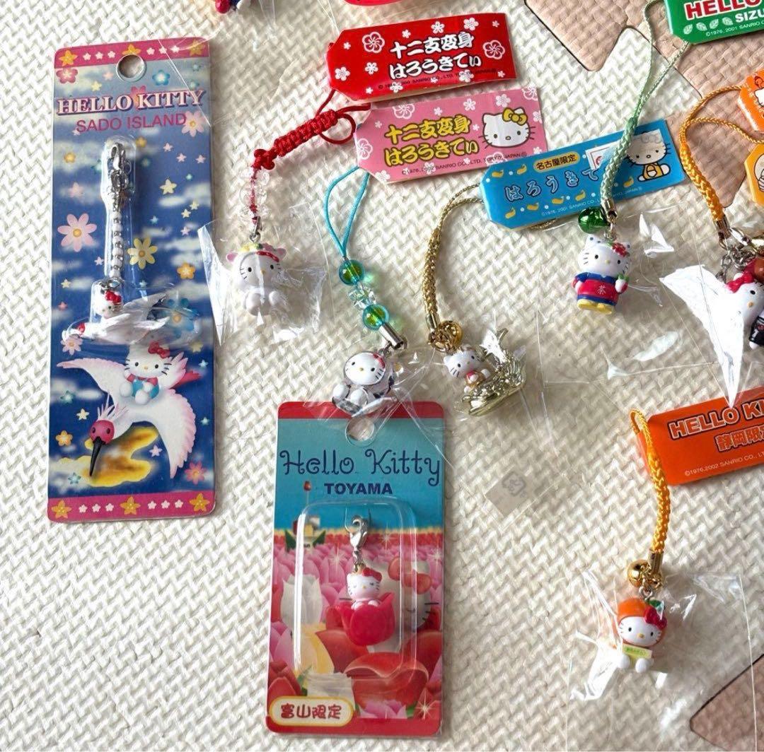 【まとめ売り】ハローキティ ご当地 キーホルダー ストラップ セット 18個