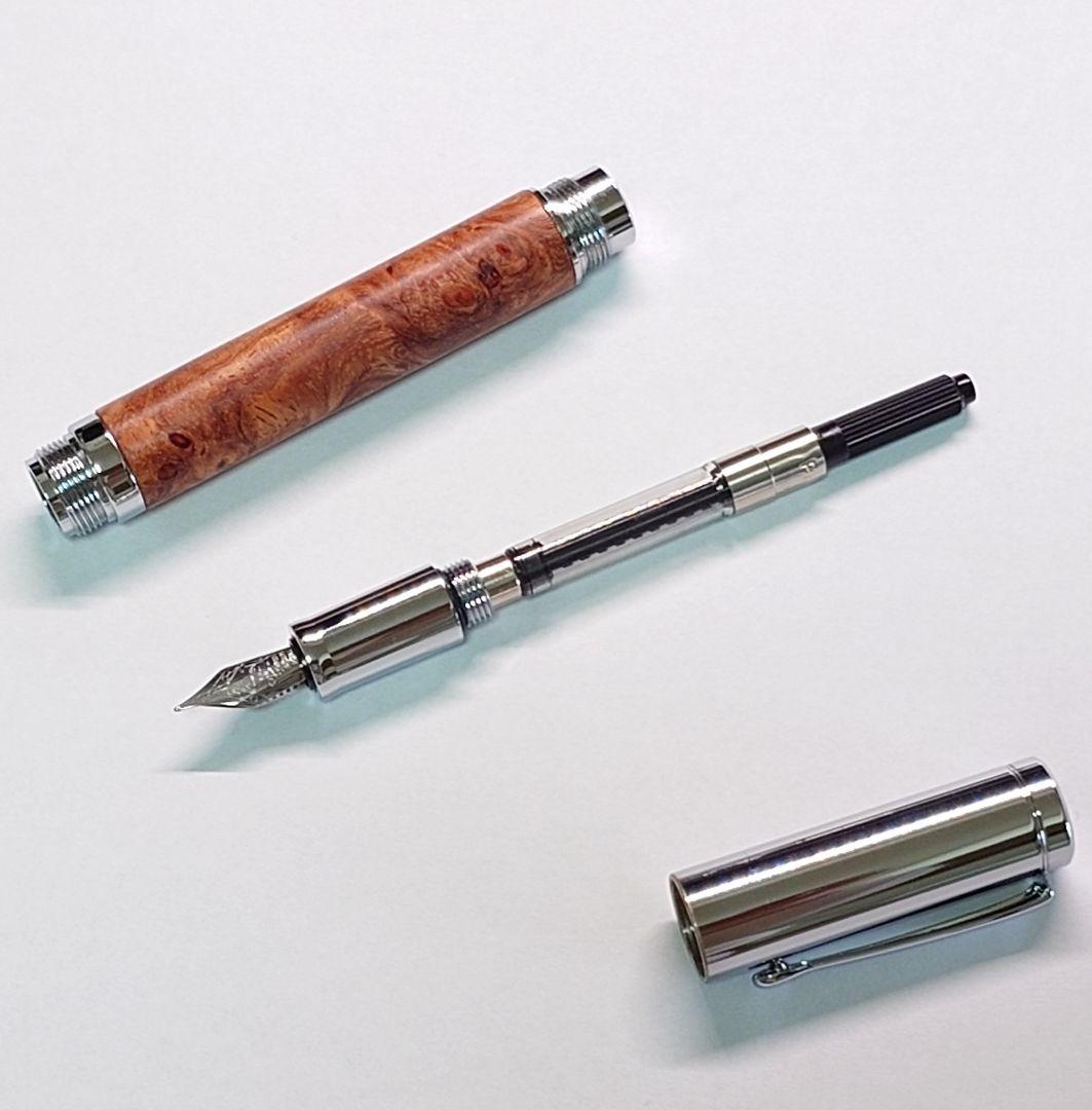 craftA　万年筆　細字　花梨瘤