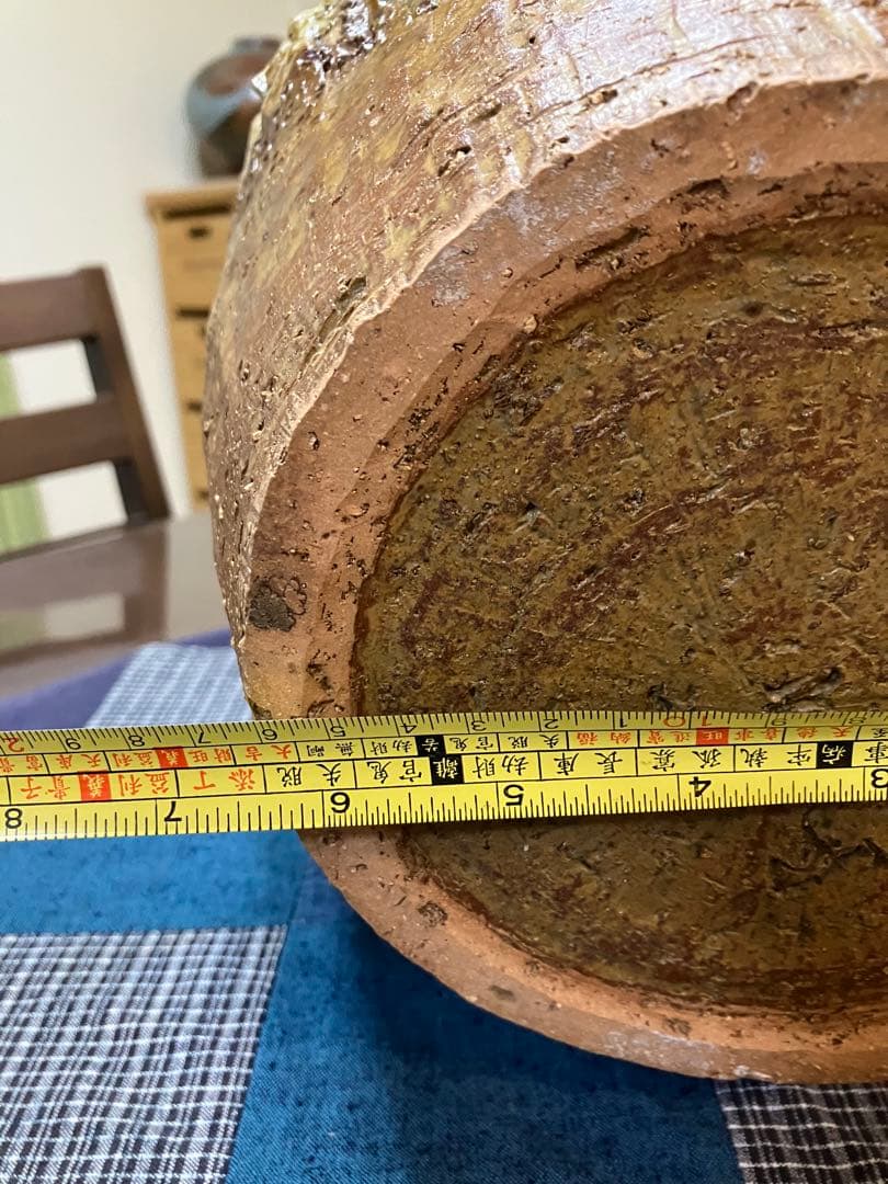 楽山焼、蟹細工壺、アンティーク壺 工芸品、骨董品、陶芸