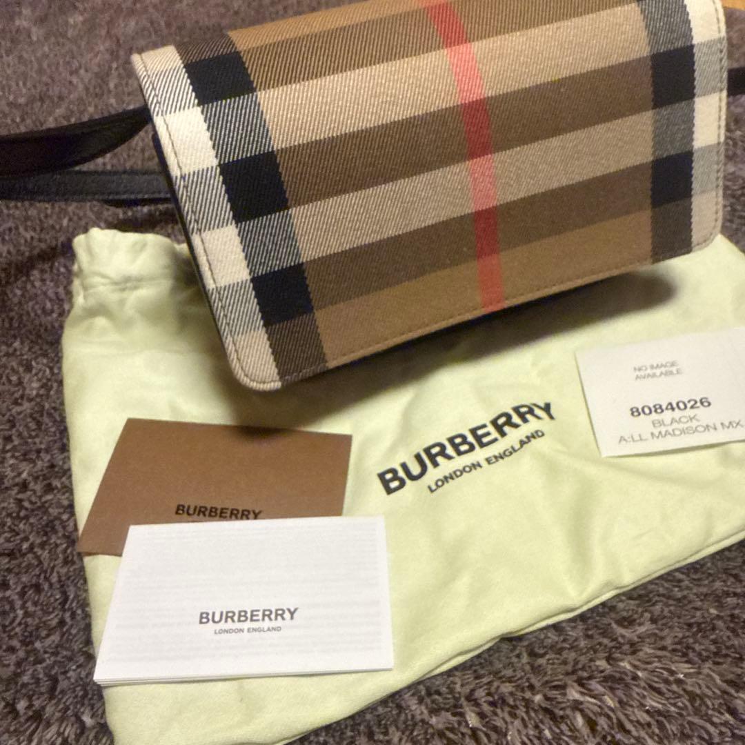 BURBERRY ショルダーバッグ ベージュ/ブラック