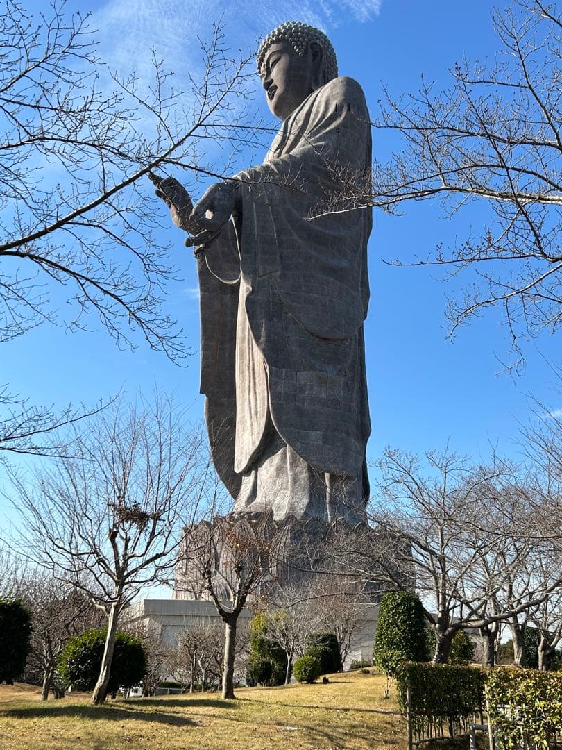 現地購入！牛久大仏　ブロンズ像フィギュア　運気アップ！置き物 仏像 茨城県