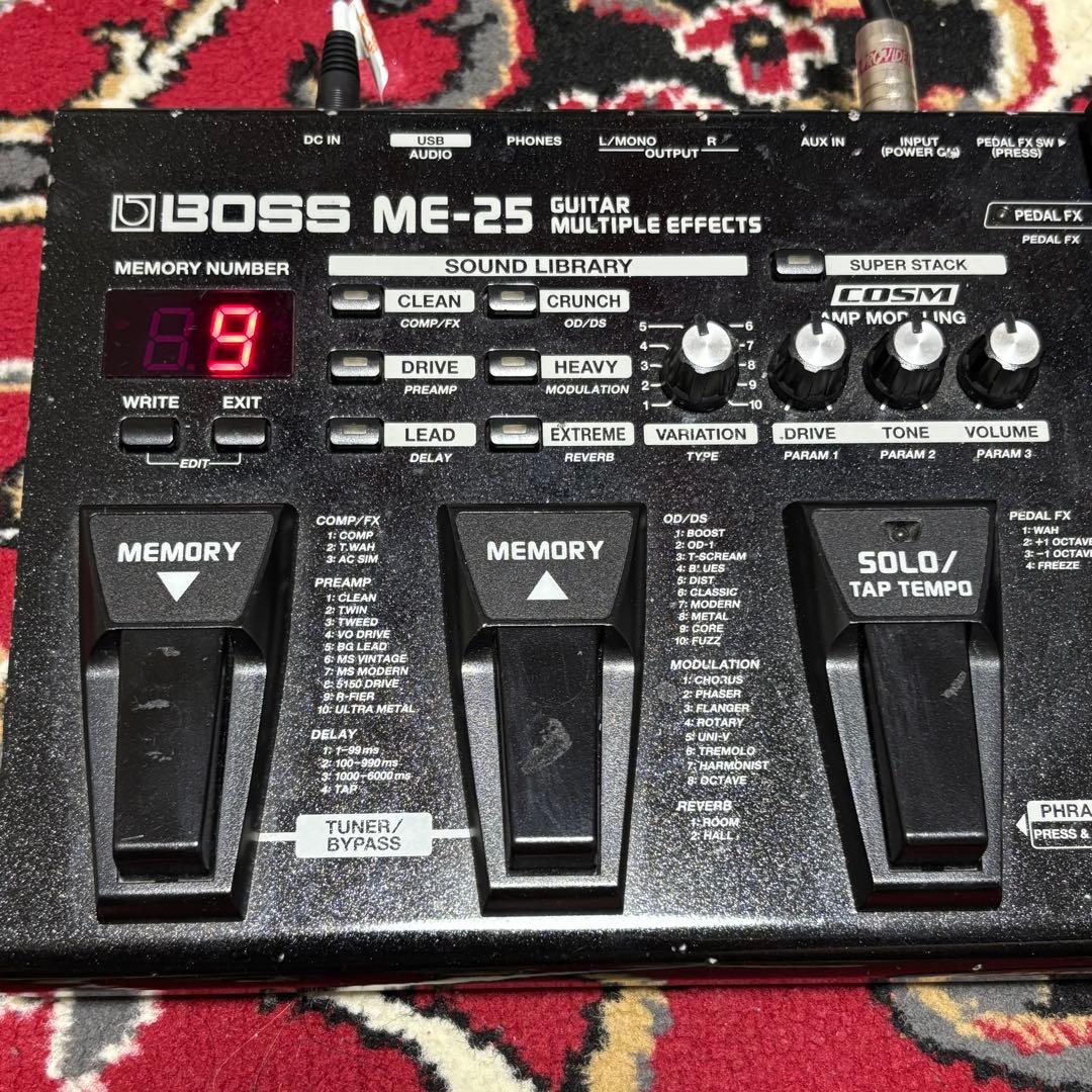 ギター BOSS ME-25 Guitar Multiple Effects