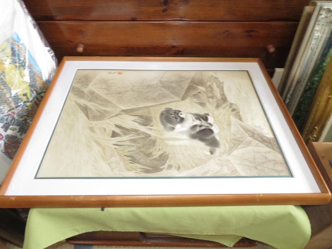 ◆ 米春茂（ライスチュンマオ）　題不明　中国画（水彩）　国家一級美術師　◆