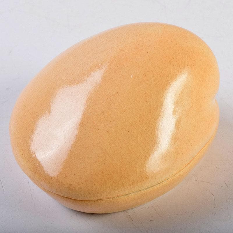 茶道具　萩焼　十二代　田原陶兵衛作　蛤香合　共布共箱　V　8754