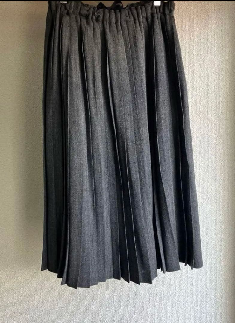 【美品】ゴーシュ ウールアルパカツイル　プリーツスカート