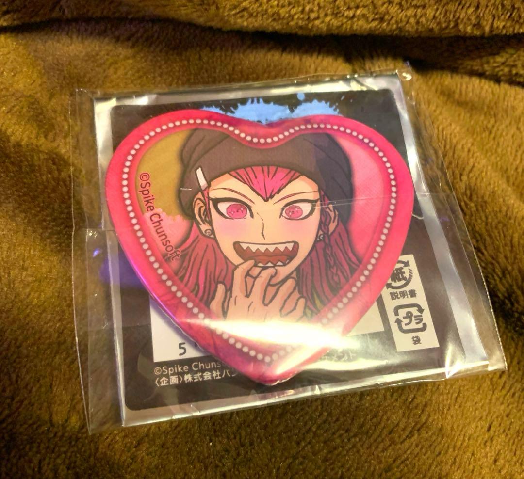 ダンガンロンパ 左右田和一照れ顔ハート缶バッジナンジャタウン銀袋付き