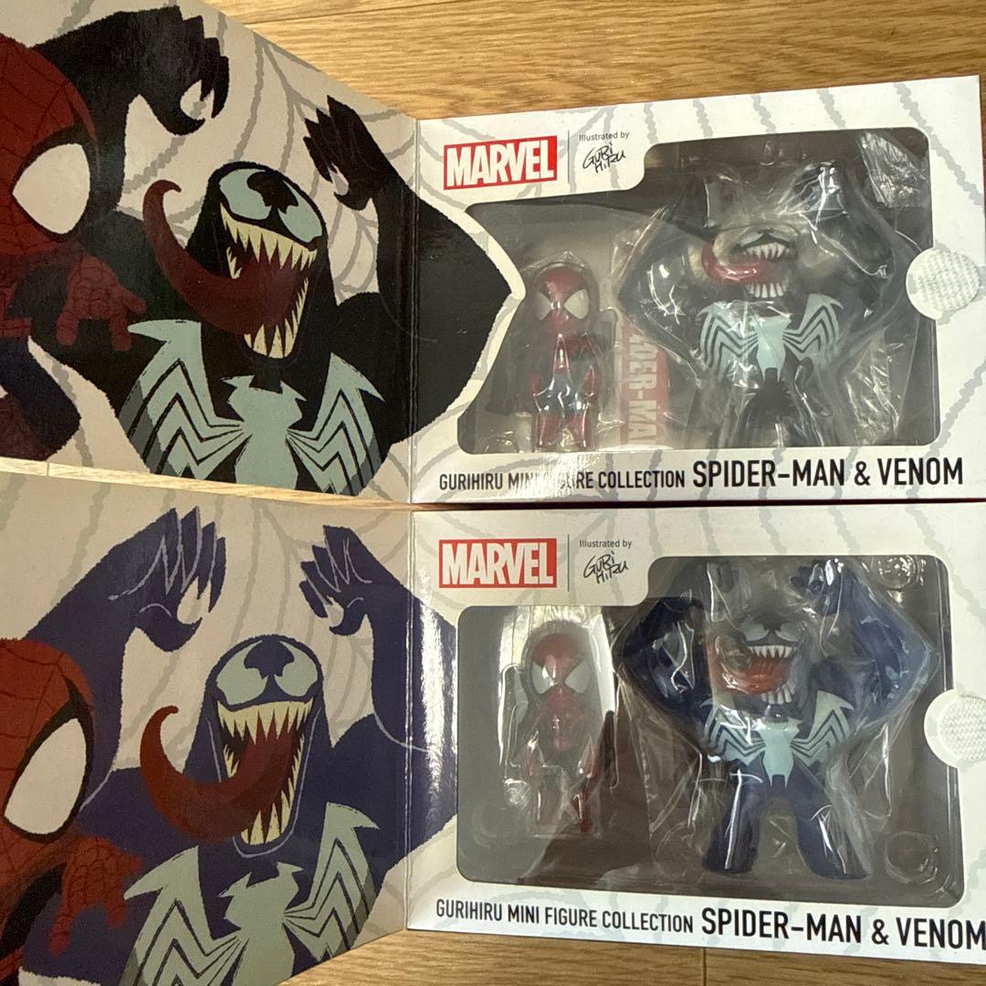 グリヒル　ミニフィギュア　スパイダーマン&ヴェノム　2018　コミコン限定色紙付