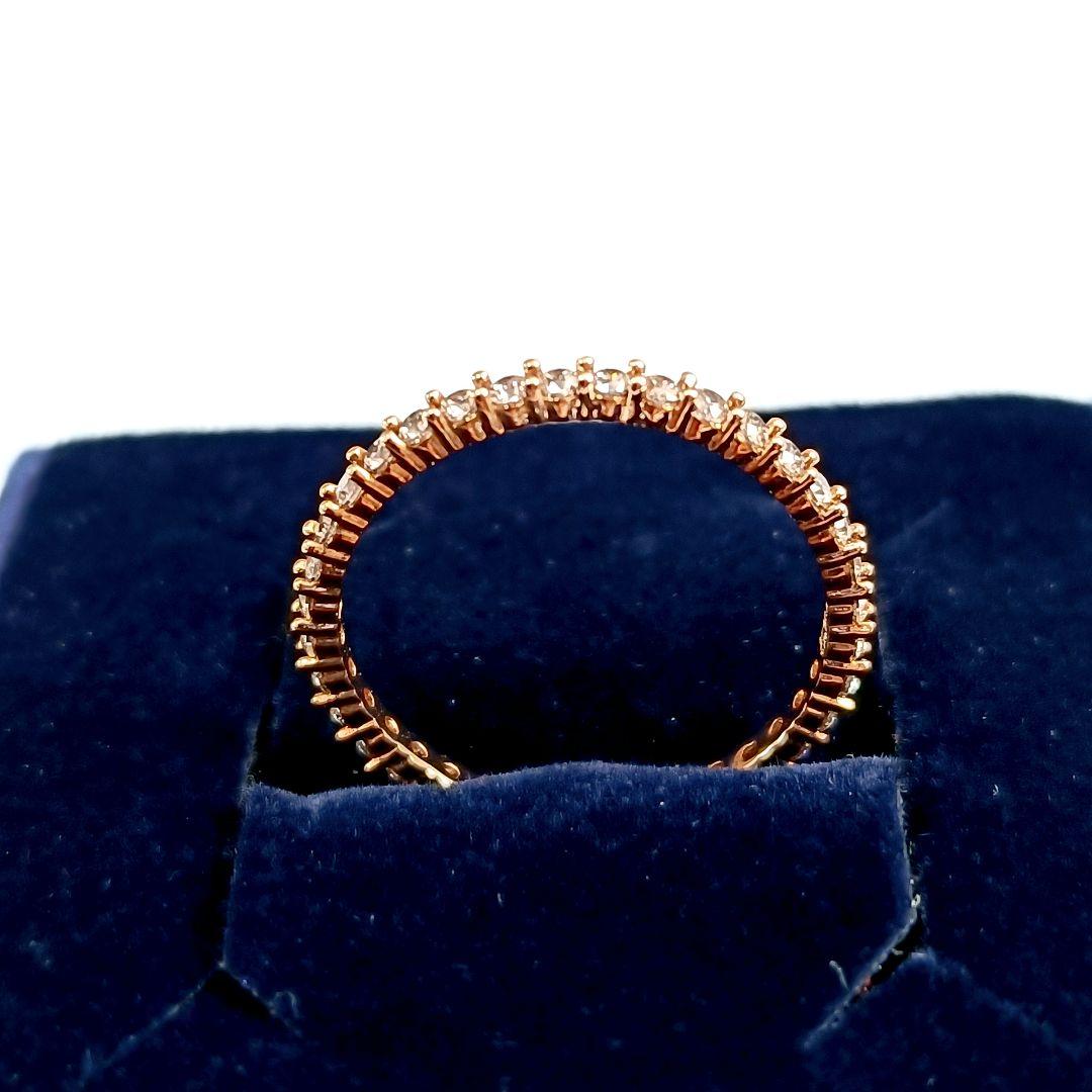 美品 スワロフスキー Matrix エタニティ リング 指輪 ゴールド 箱なし