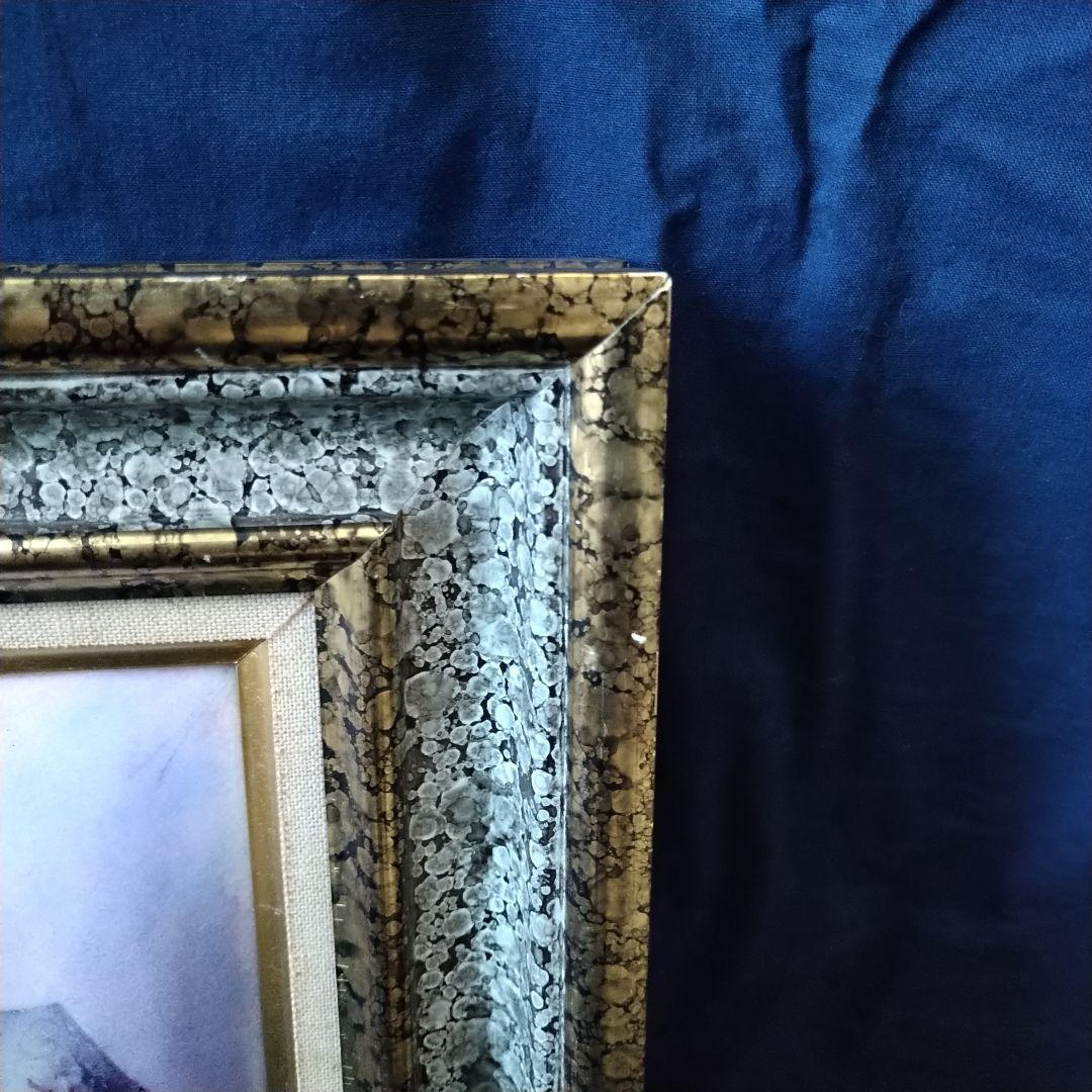 ✤リモージュ額入りエマイユ銅版画✤「Chantal de Burguet」✤