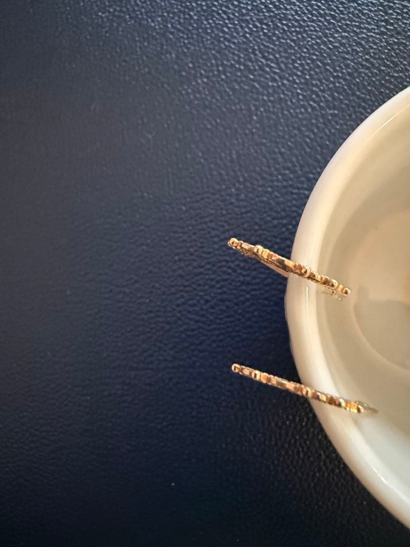 k10 イエローゴールド　フープピアス