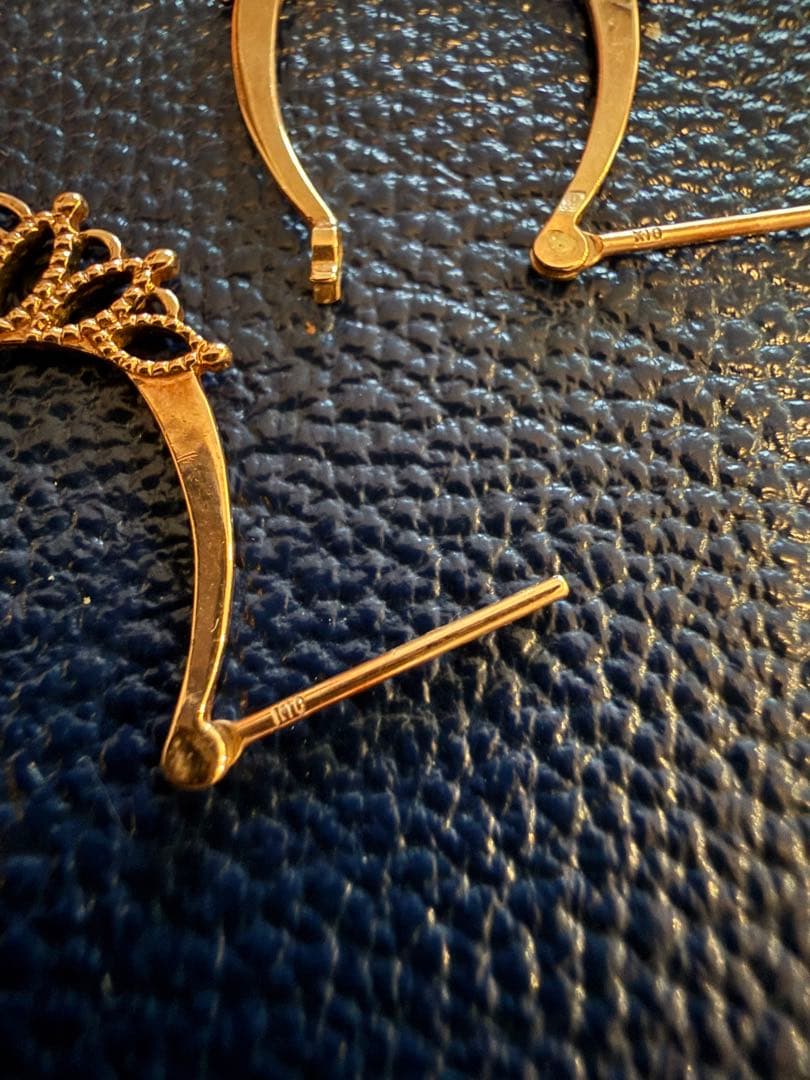 k10 イエローゴールド　フープピアス