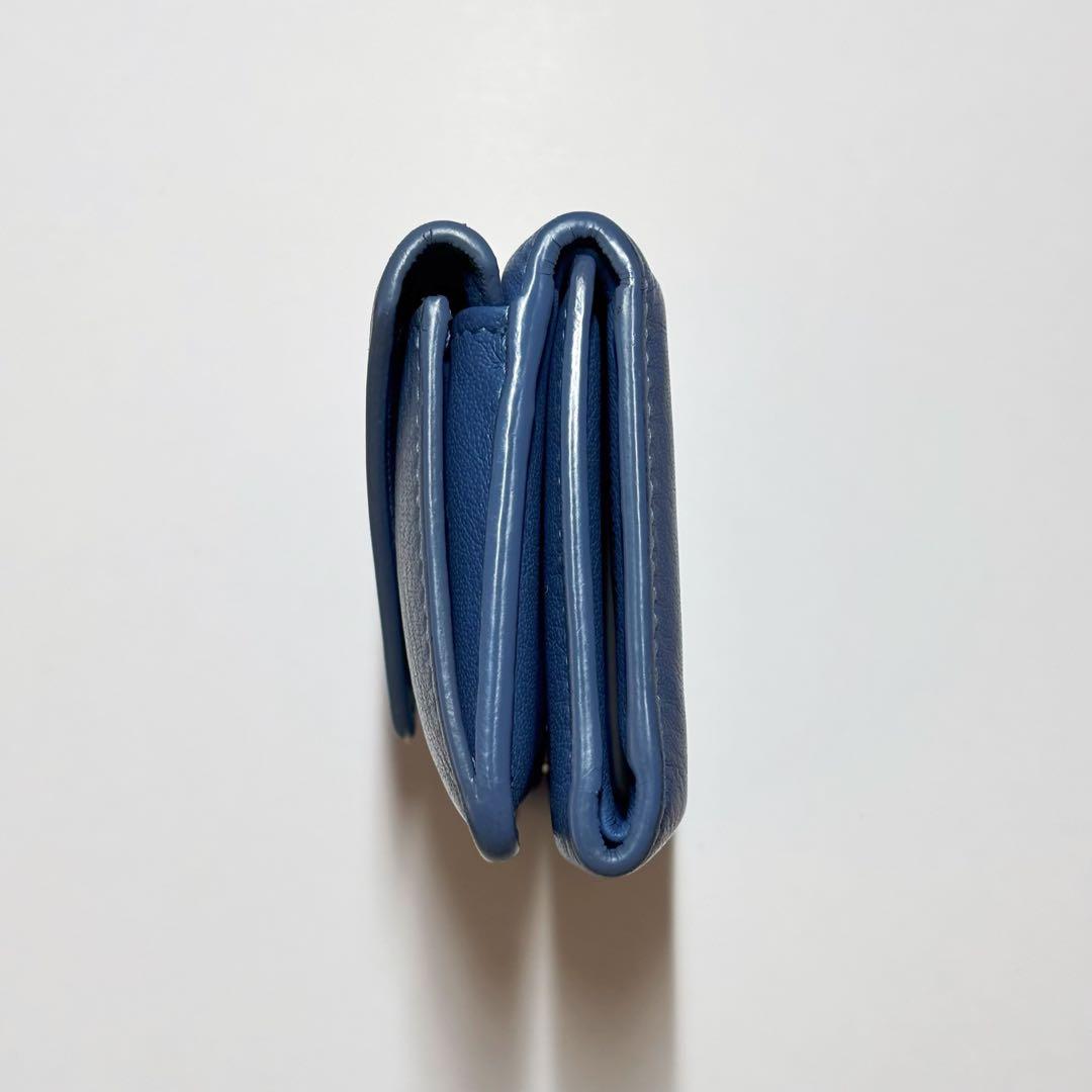 BALENCIAGA 財布 ブルー ペーパーウォレット