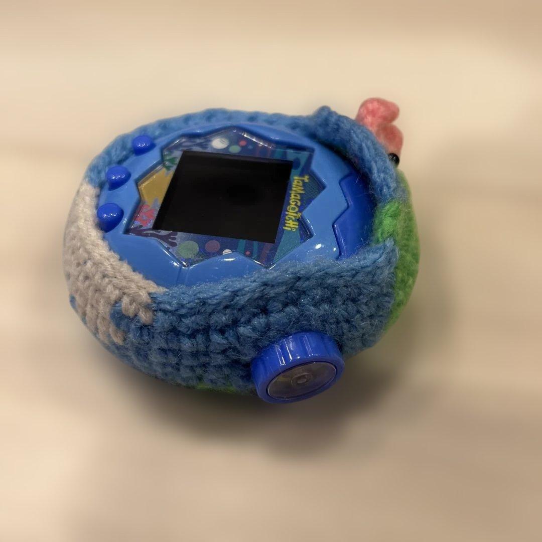 たまごっちパラダイス本体（ブルー ） と手作りカバー
