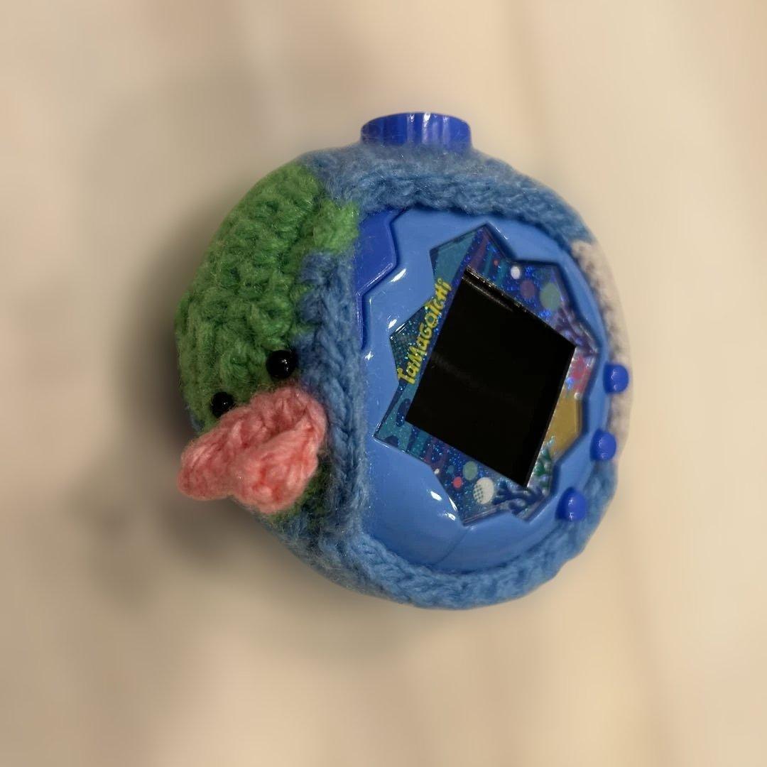 たまごっちパラダイス本体（ブルー ） と手作りカバー