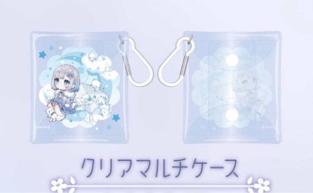 花芽すみれ　5周年記念グッズ、目覚まし時計&クリアマルチケース
