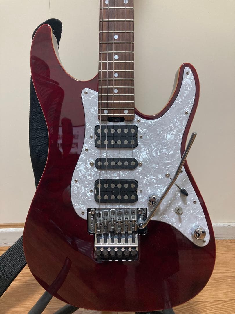 美品 SCHECTER sd-2-24 see-thru red