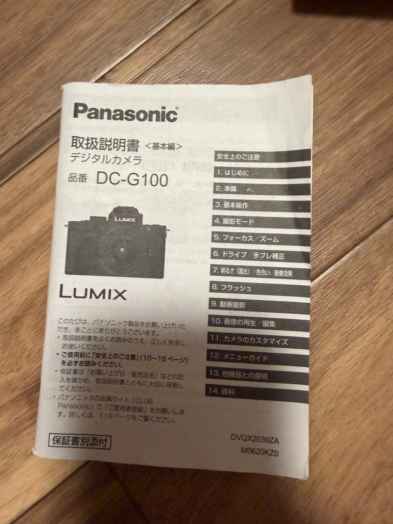 Panasonic DC-G100V ミラーレスカメラ