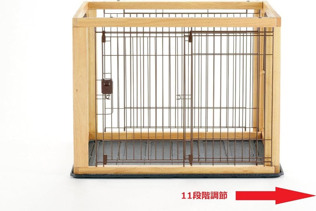 リッチェル 木製スライドペットサークル ワイド ナチュラル