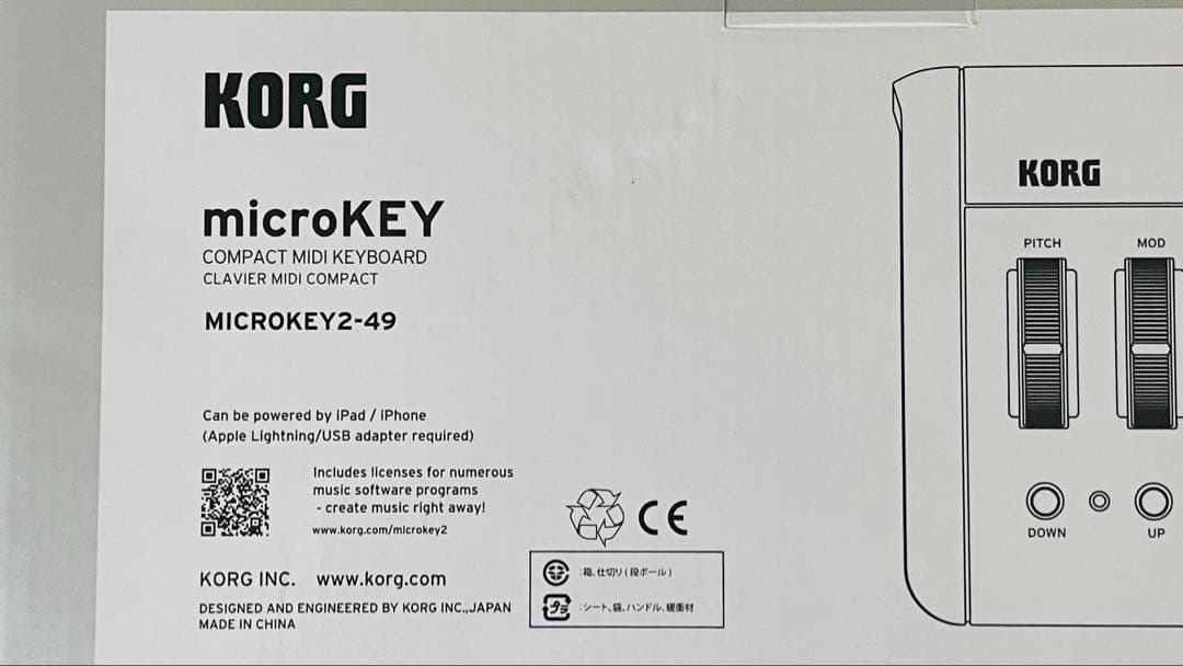 KORG microKEY 49鍵 MIDIキーボード
