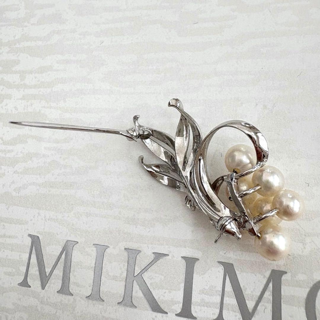ま*ん様 希少✨MIKIMOTO ミキモト　シルバー　アコヤ真珠7球　ブーケ　ブ