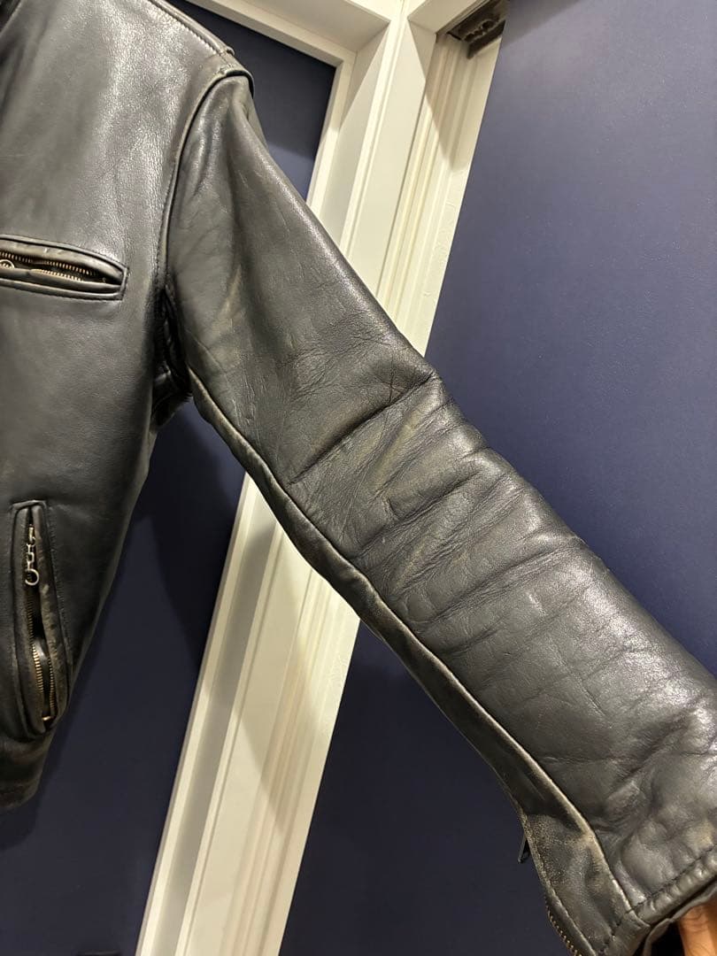 Schott シングルライダースジャケット 38