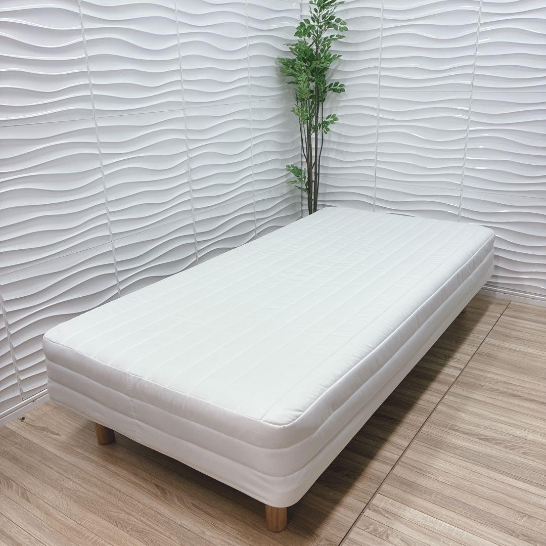 ◇大阪府 神戸市 配達料無料！◇美品！◇無印良品◇脚付きマットレス◇シングル◇