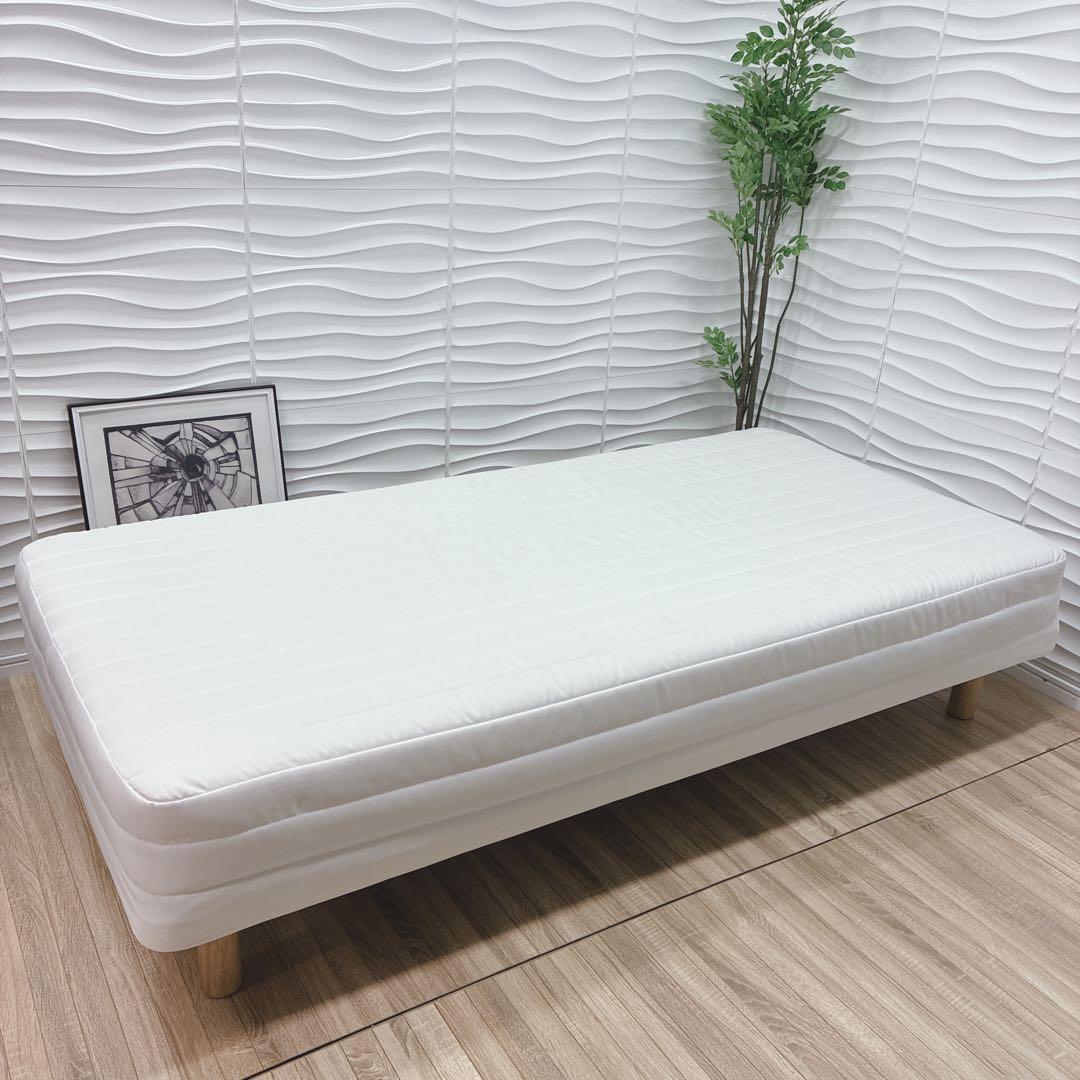 ◇大阪府 神戸市 配達料無料！◇美品！◇無印良品◇脚付きマットレス◇シングル◇