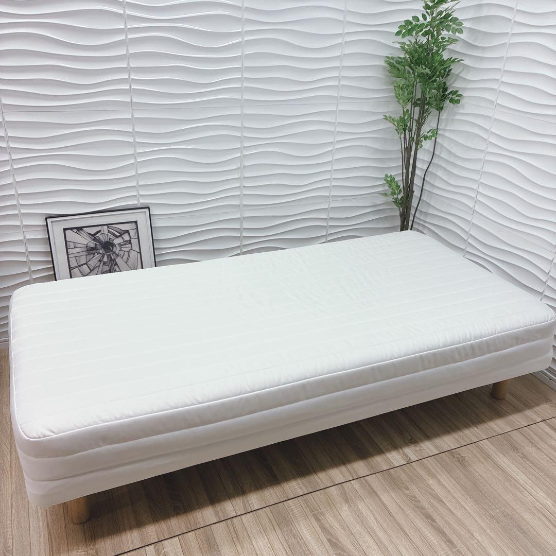 ◇大阪府 神戸市 配達料無料！◇美品！◇無印良品◇脚付きマットレス◇シングル◇