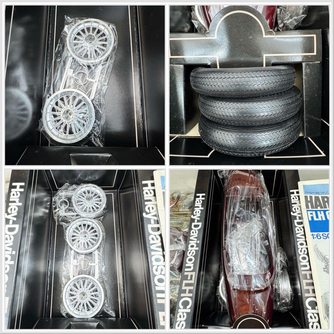 【内袋未開封】タミヤ 1/6 ハーレーダビットソン FLHクラシック サイドカー