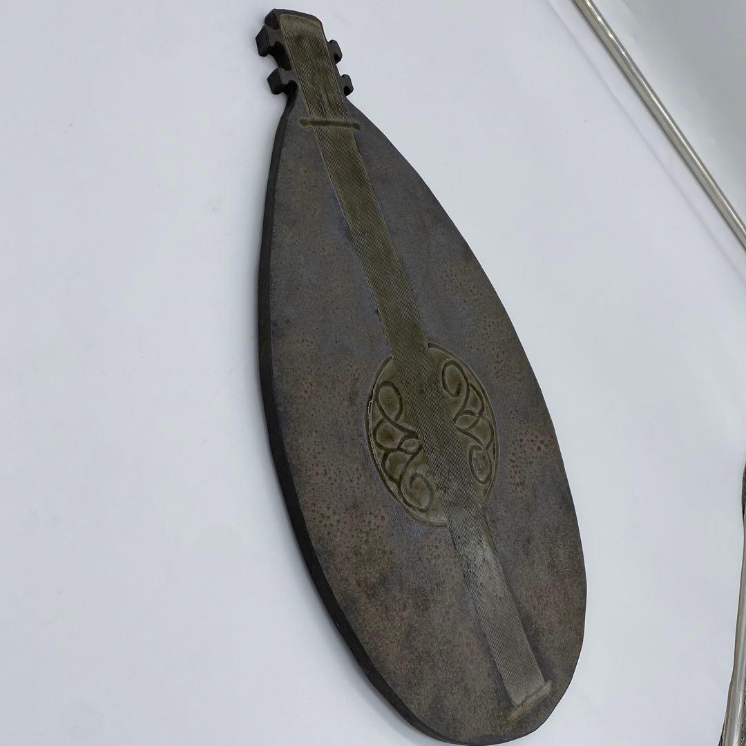 【希少】【美品】【皿】卵型陶器焼き物アートピース