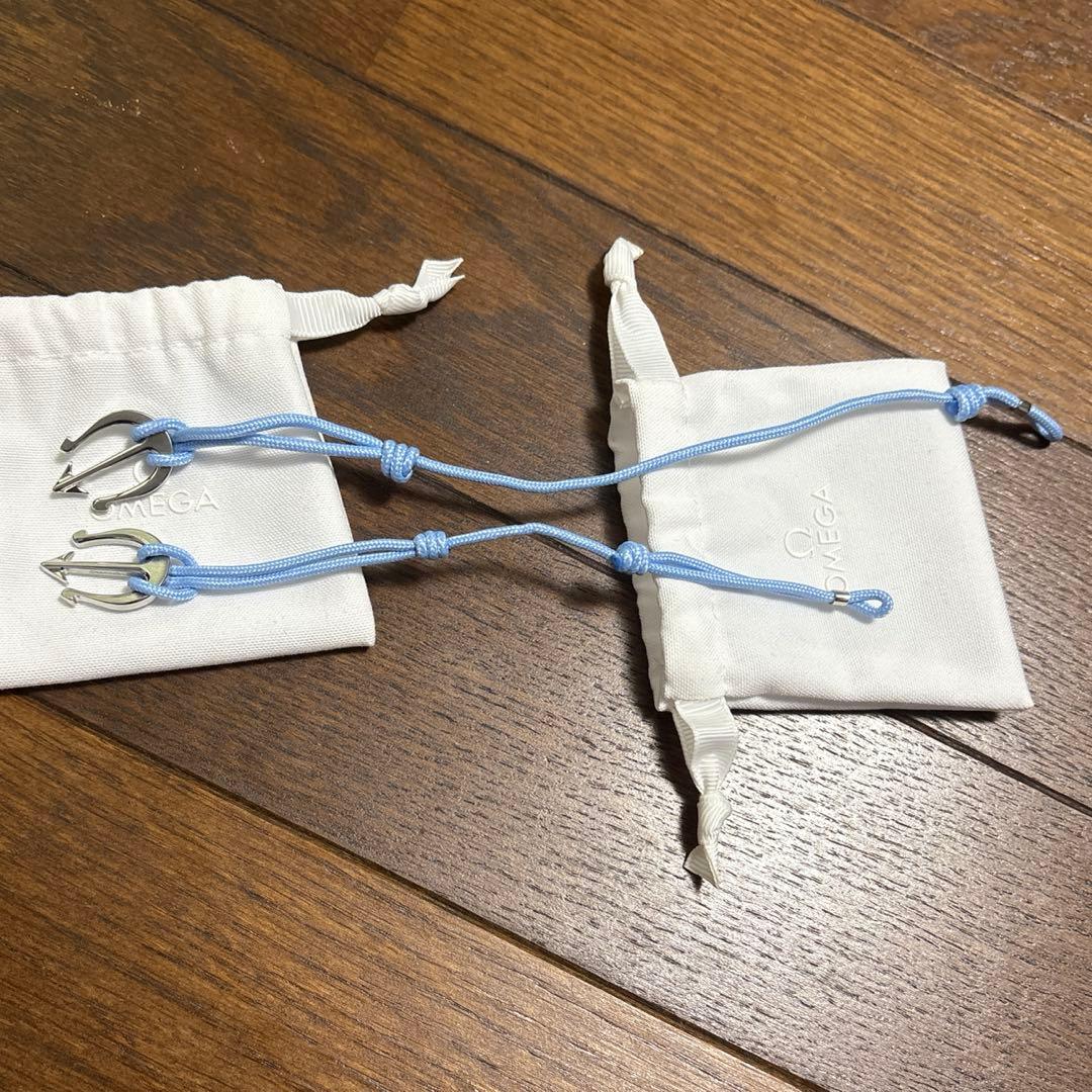 OMEGAブレスレット コード ステンレススティール　２個